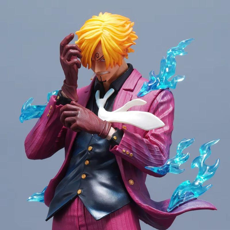 25Cm/9.84In Anime One Piece Figure Sanji Action Figures Pvc Statue Desktop Collection Model Ornament Toys Gifts