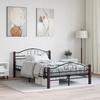 VidaXL Bed Frames Black Metal 120 X 200 Cm