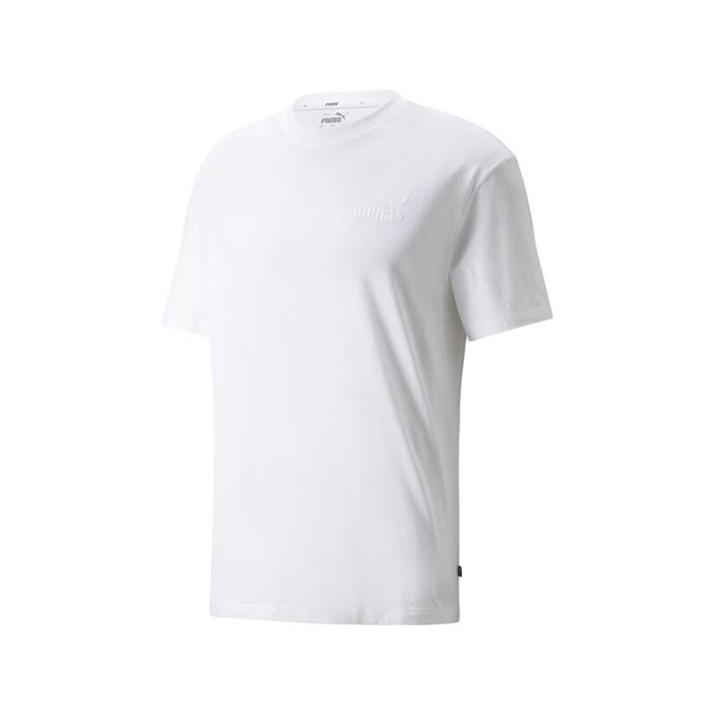 PUMA Ess+ Relaxed T-Shirt  White  Men s 849529-02 XL