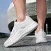 Fashion Men's Large Size Breathable Mesh Sports Shoes Lightweight Summer Fashion Sneakers Pure Color Trendy Walking Casual Footwear