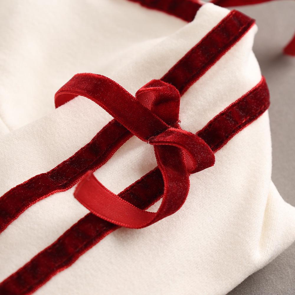 Girls' Embroidered Bow Long-Sleeve T-Shirt for Spring & Autumn