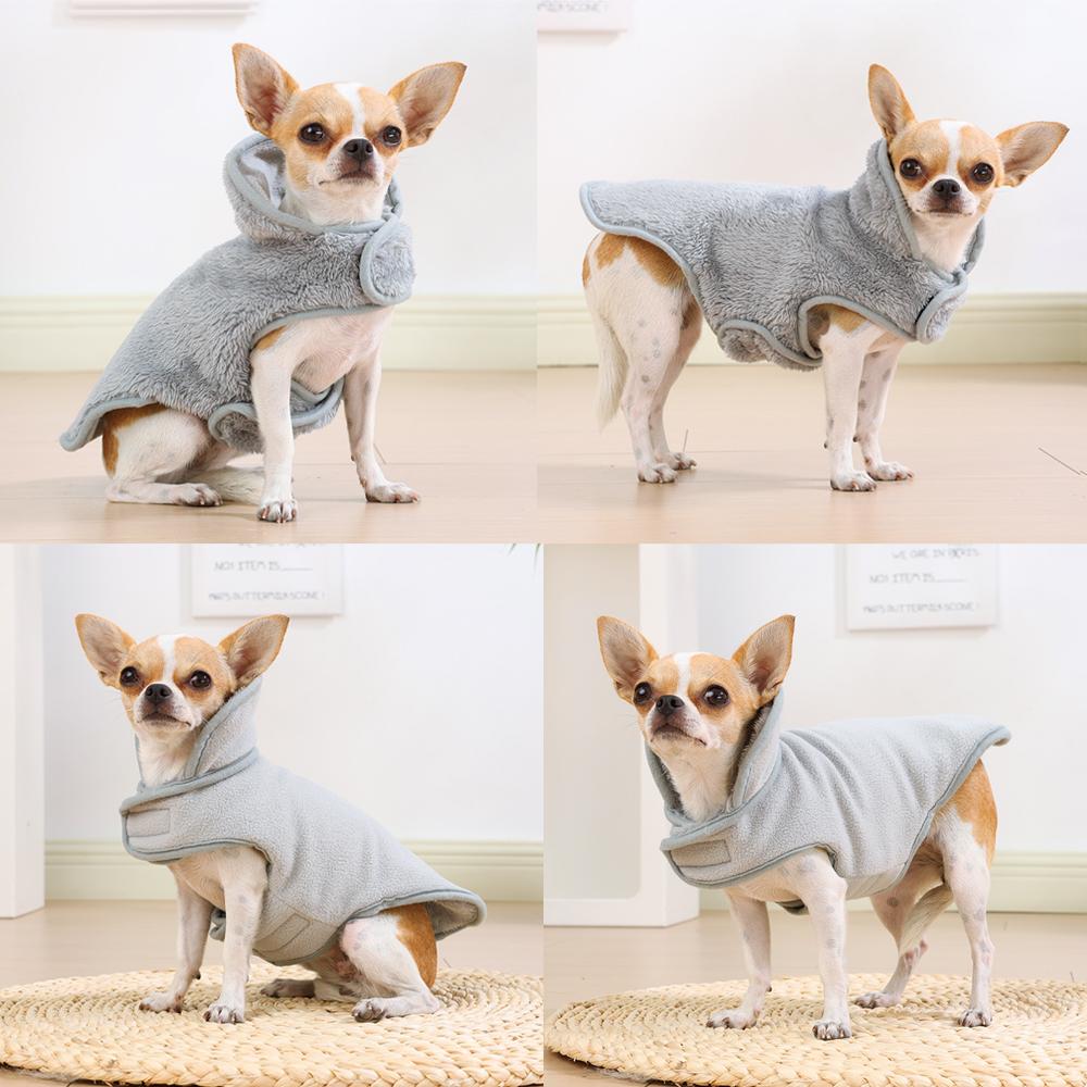 Reversible Pet Coat Winter Warm Big Dog Clothes For Small Medium Dogs Cats Soft Fleece Puppy Sweater Jacket Yorkie Pug Costume