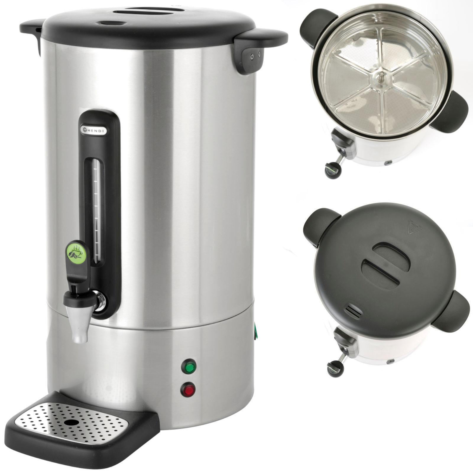 Kaffee-Perkolator mit Tropfstopp, Stahl, Concept Line, 13 l, Hendi 211441