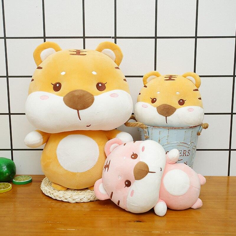 1pc 23 /26 /35cm Cartoon Tiger Plush Toys Kawaii Tiger Pillow Stuffed Soft Lovely Dolls For Children Girls Birthday Decor Gift