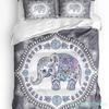 Elefant Kinderzimmer Dekor Bettwäsche Set Für Schlafzimmer Bett Zuhause Niedliche Elefanten Halten Herzform Bettbezug Steppdeckenbezug Kissenbezug