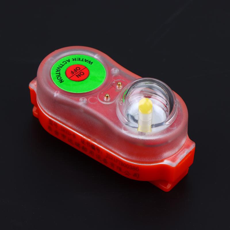 Led Seawater Activated Life Jacket Light Self Lighting Safety Vest Accessory Waterproof Plastic For Adult Survival Gear