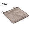 Cotton Linen Pads for Hard Chairs Chair Pad with Ties, Striped Plaid Mat Lightweight Seat Mats Lace Trim, Breathable Dining Office