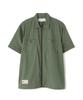 AVIREX ZIP UP WORK SHIRT 25(WEB&DEPOT Exclusive) Short Sleeve Shirt Men's M Olive 783-5123022