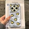 Cute Love Heart Bow Girls Water Texture Phone Case For Xiaomi Poco X3pro X5 M6 X6 X3 NFC M5s M6 Pro C75 C61 Fundas Cover