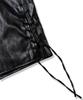 Vastic Collarless Western Leather Jacket_Black