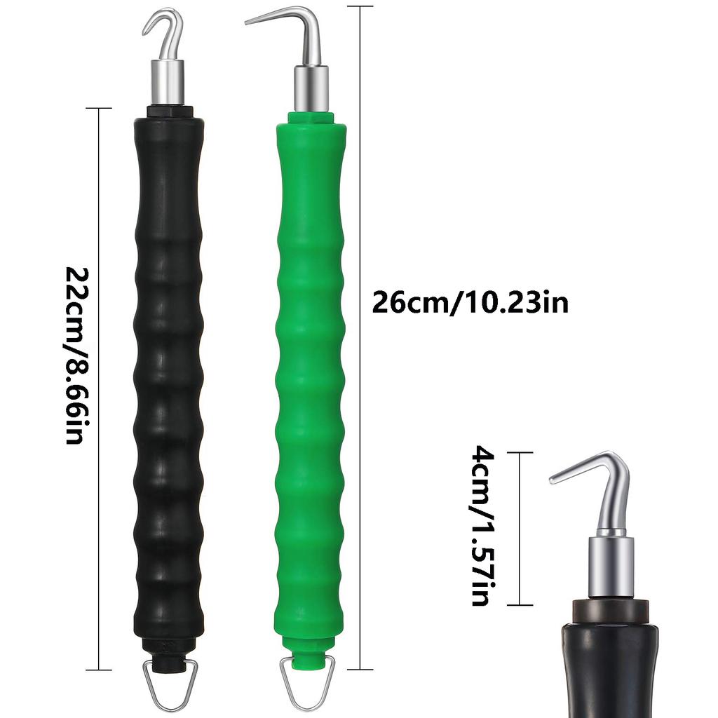 2pcs of Semi-Automatic Rebar Hooks, Straight Pull Tying Wire Binding Tool, Wire Hooks, Concrete Metal Wire Twisting Fence Tools