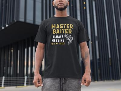Master Baiter Angel T-Shirt Lustiges Geschenk für Angler Männer Frauen Angler Tee