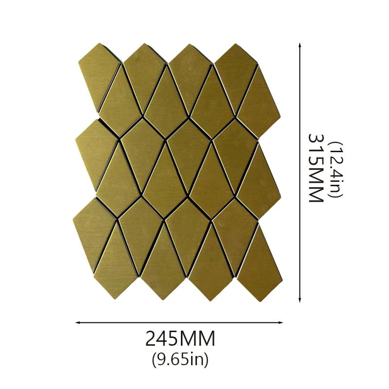 1 Pcs Modern Peel And Stick Backsplash Tiles DIY Kitchen Bathroom Wall Sticker Home Decor Waterproof Self-Adhesive Mosaic Tiles