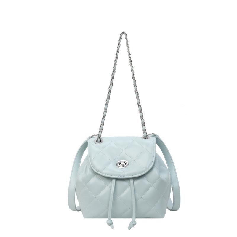 Petit Sac à Dos Coréen Décontracté à Chaîne Maille Diamant, Nouveau Sac Bandoulière Croisée Monochambre Élégant, Tendance Sac de Voyage