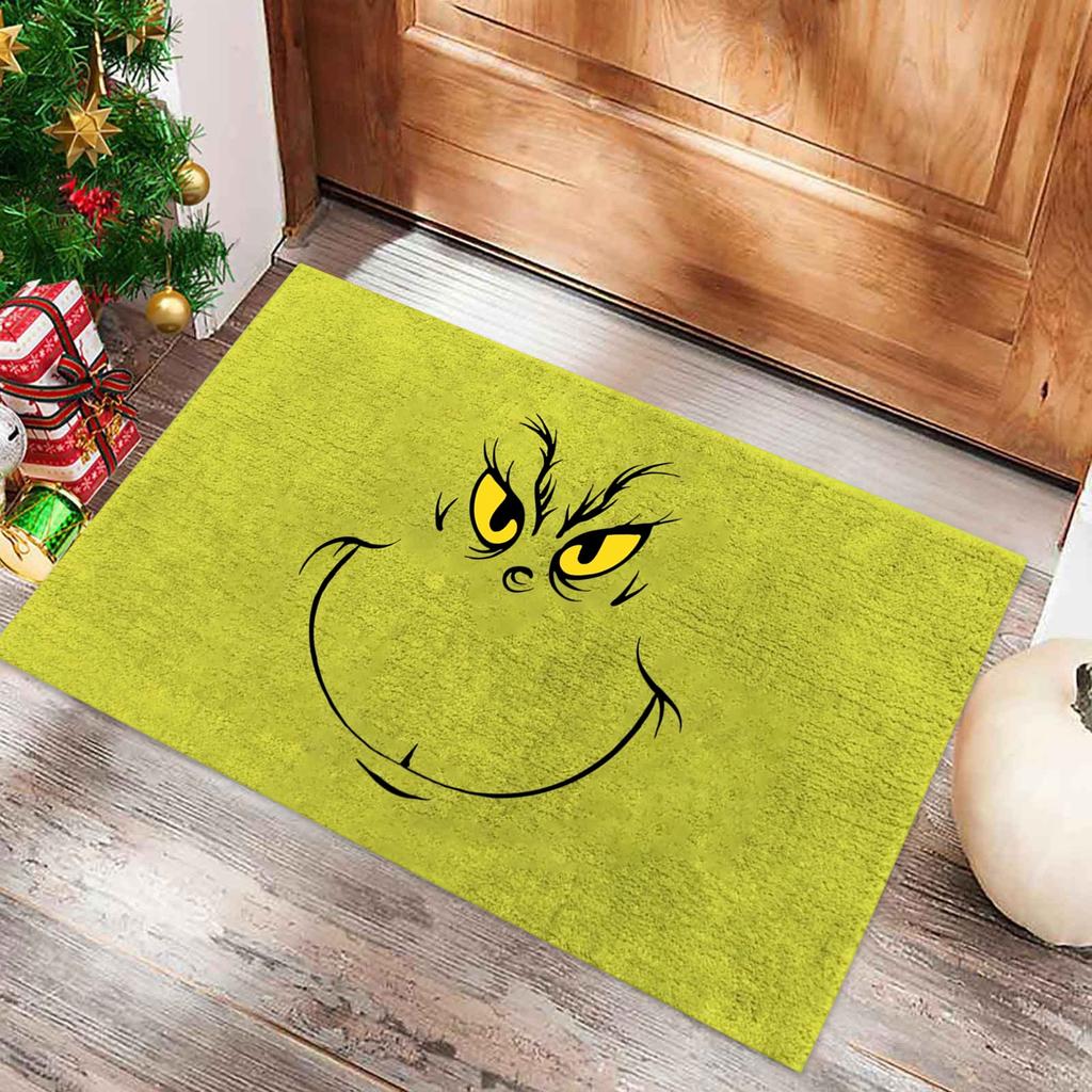 Xmas Welcome Christmas Mat Non- And Washable Doormat Decoration Door Mat Entrance Rugs
