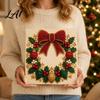 Progetti Artistici per Alleviare lo Stress Kit Perle Finte di Natale Pittura Capanna Innevata di Babbo Natale Kit Artigianale 3D Scintillante con Perline Fai da Te per Adulti Parete per le Festività Invernali di Casa