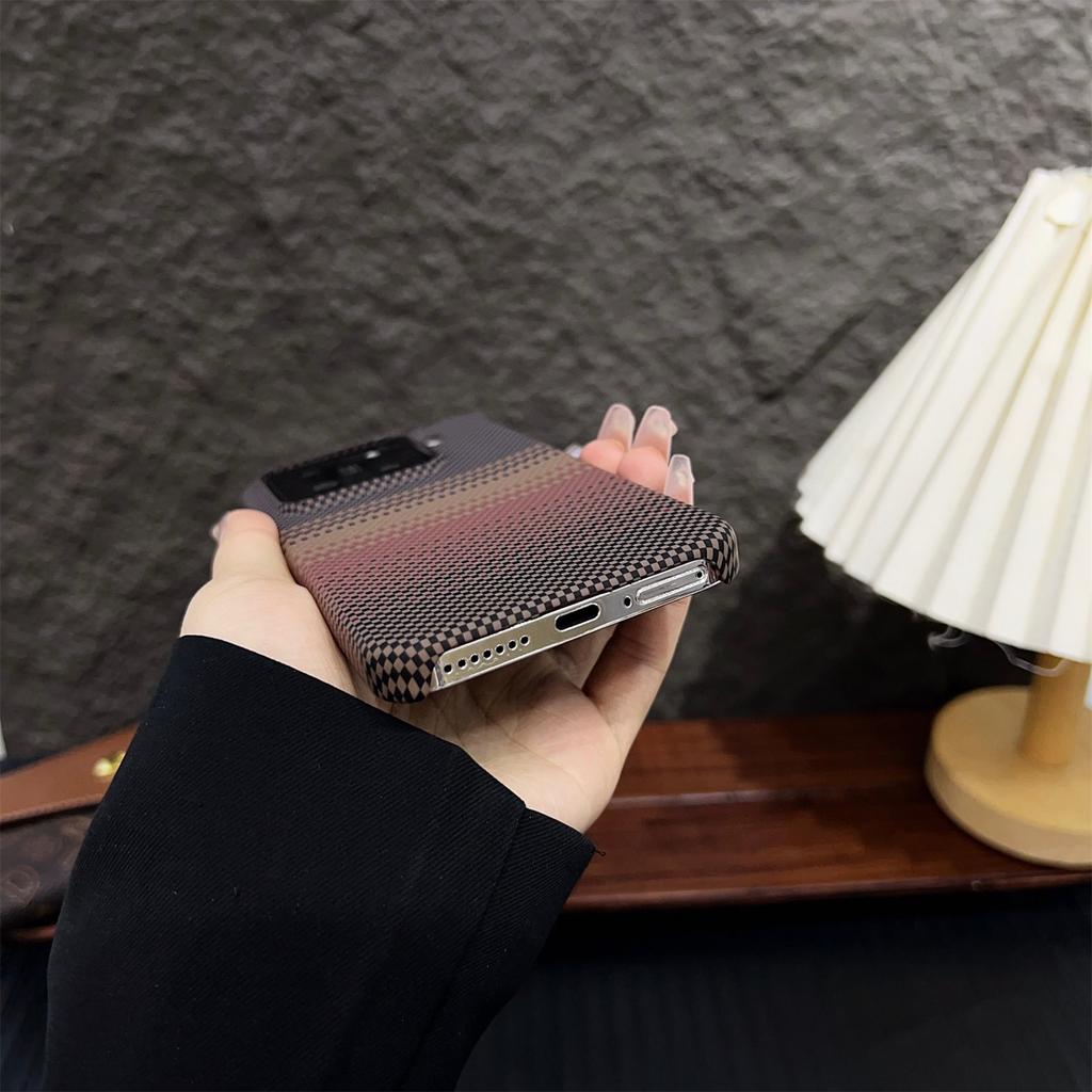 For Xiaomi Mi 15 Pro Ultra Phone Case New Carbon Fiber Kevlar Pattern Magnetic Thin Heat Dissipation Matte Protective Cover