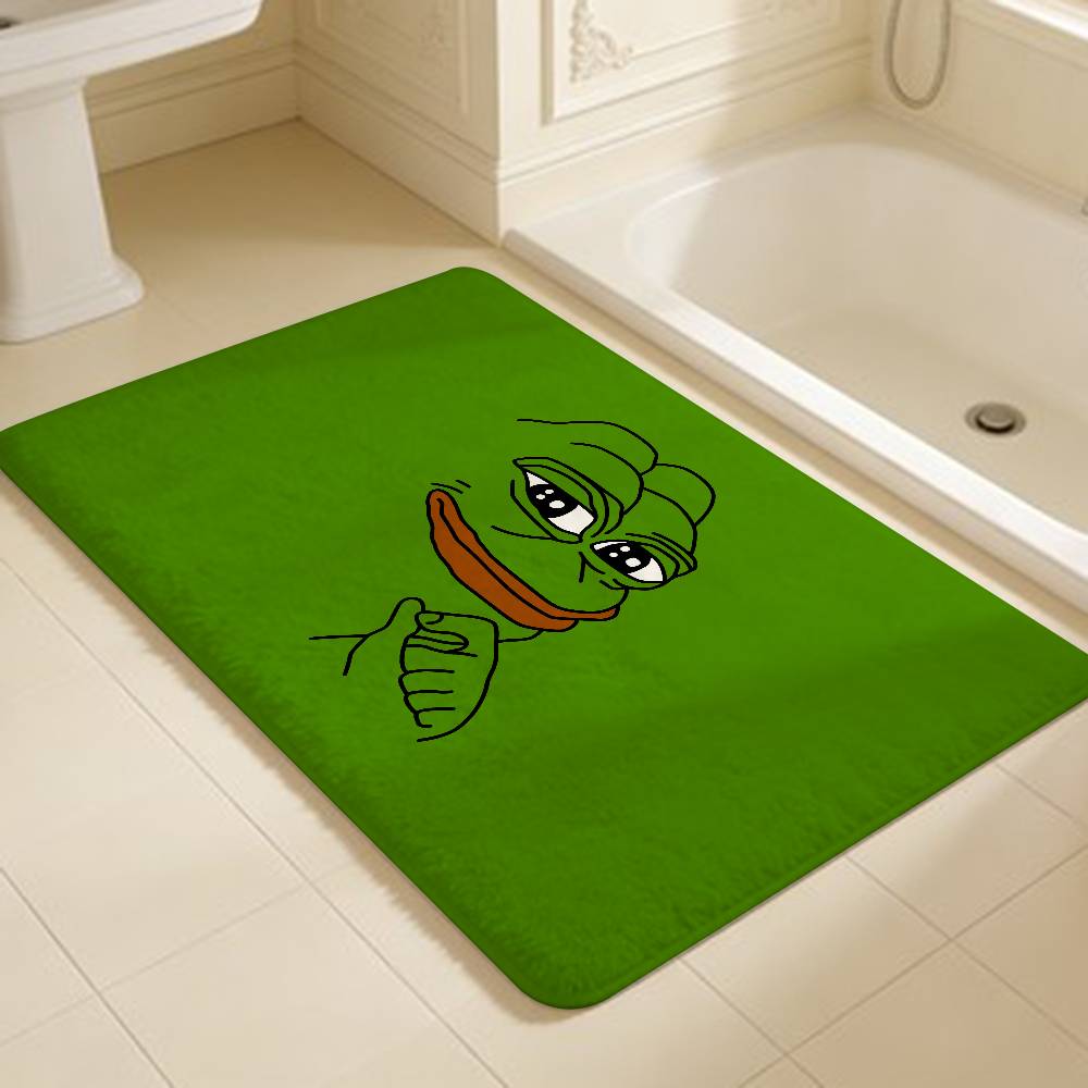 Internet Meme Sad Pepe The Frog Floor Mat INS Style Soft Bedroom Floor House Laundry Room Mat Anti-skid Household Carpets