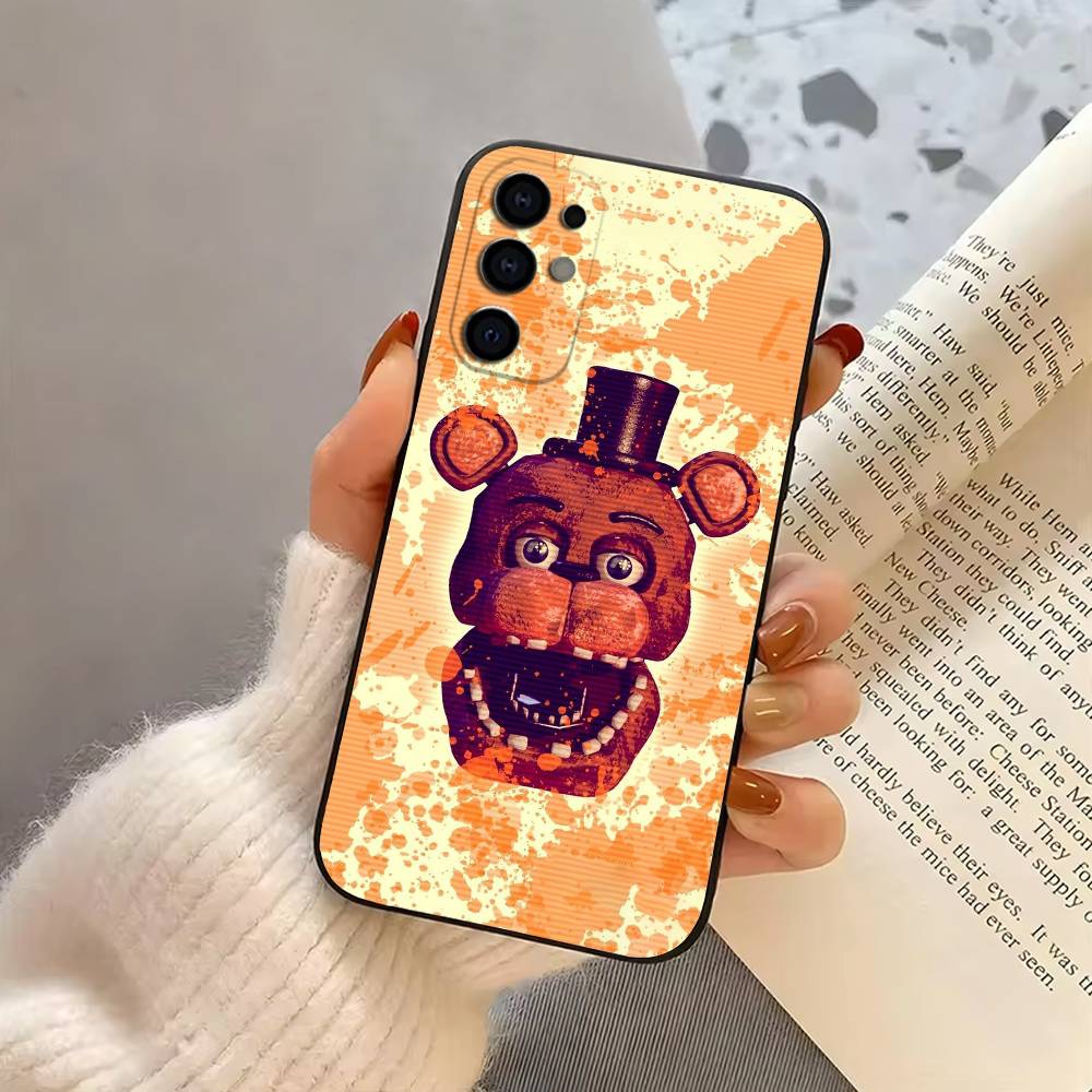 Five Nights At F-Freddys Fnaf Phone Case For Samsung S25,S24,S21,S22,S23,S30,Ultra,S20,Plus,Fe,Soft Silicone Black Cover