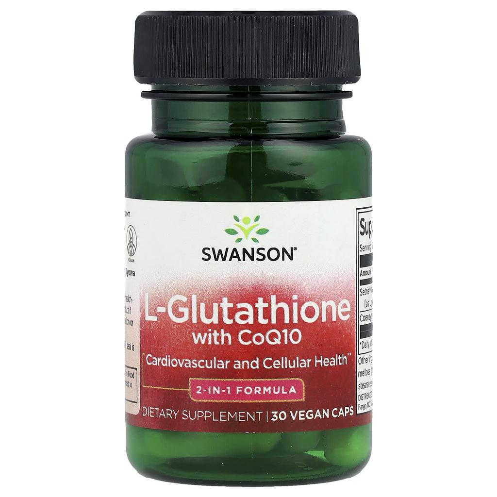 L-Glutathione with Coq10, 30 Veggie Capsules