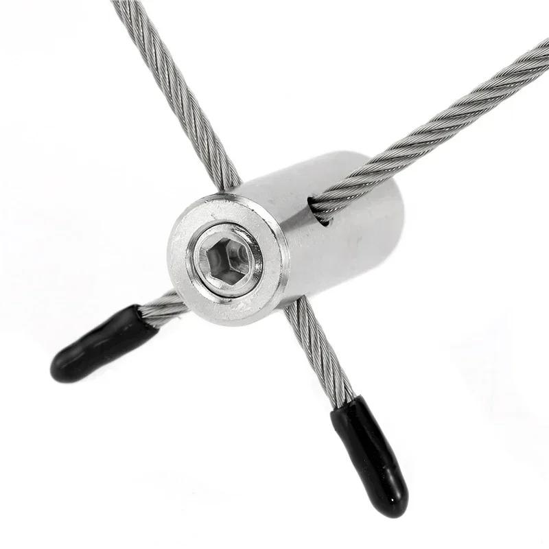 16M Plant Climbing Rope Kit 10 Pack Green Wall Stainless Steel Hubs for 1/8" Wire Rope Cable Climbing Plants Wire Trellis Kits