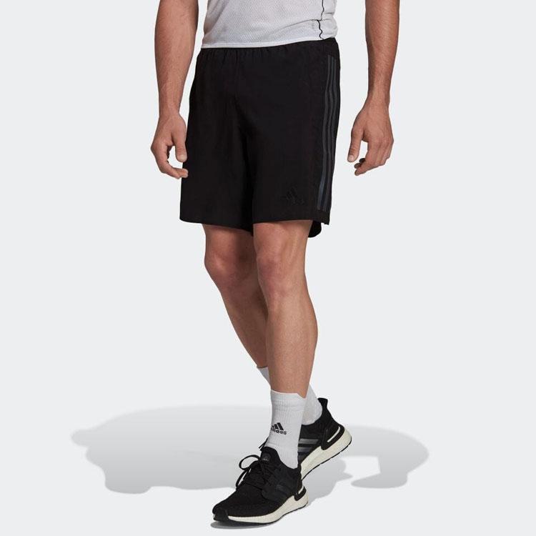 Adidas Solid Color Striped Logo Sports Shorts Men shorts Black HE2468