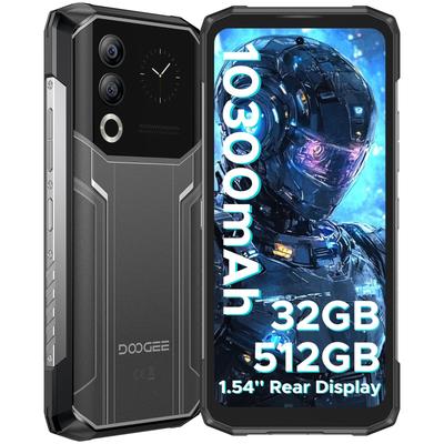 Doogee Blade20 Ultra Odolný Smartphone, 32GB+512GB, 1,54" Zadní Displej, 10300mAh, 50MP, 6,6" HD+, 3 Sloty pro Karty/NFC/IP68