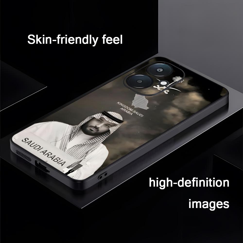 

Salman Saudi Arabia emblem Phone Case For Xiaomi Redmi 14C 13C 12C Note14 13 12 11 10 Pro Plus S Soft Black Phone Cover Redmi Note 12 5G