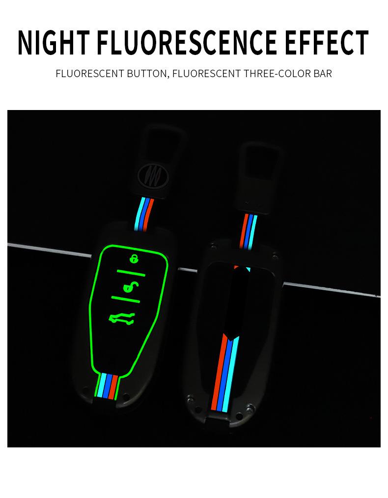 Sichuan Auto Yema T70/T80 Key Case (2016-2018 Models) - Metal Remote Control Shell with Buckle