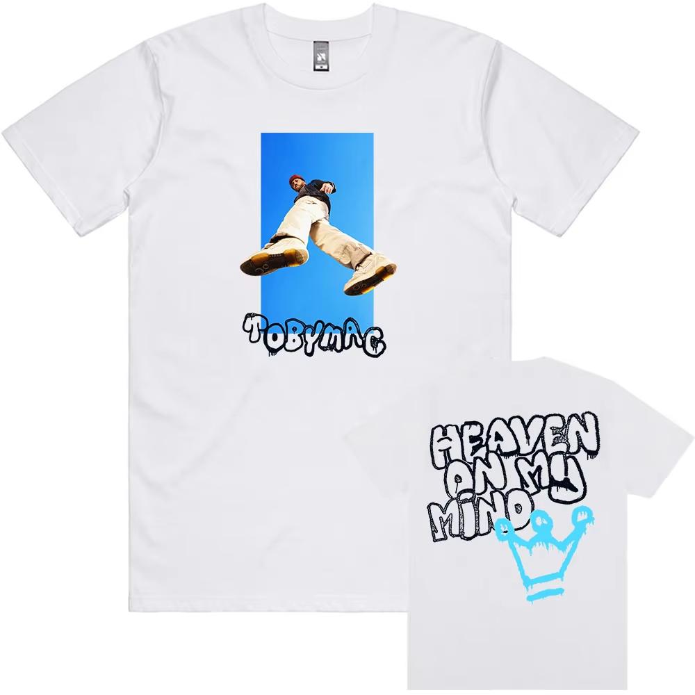 Graphic Printing Tshirt Tobymac Heaven On My Mind Tees Unisex Streetwear Singer Fashion Short Cotton Male T Shirt Christma 2XL