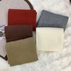 Small scarf women's winter new warm solid color student couple versatile wool knitted scarf small shawl