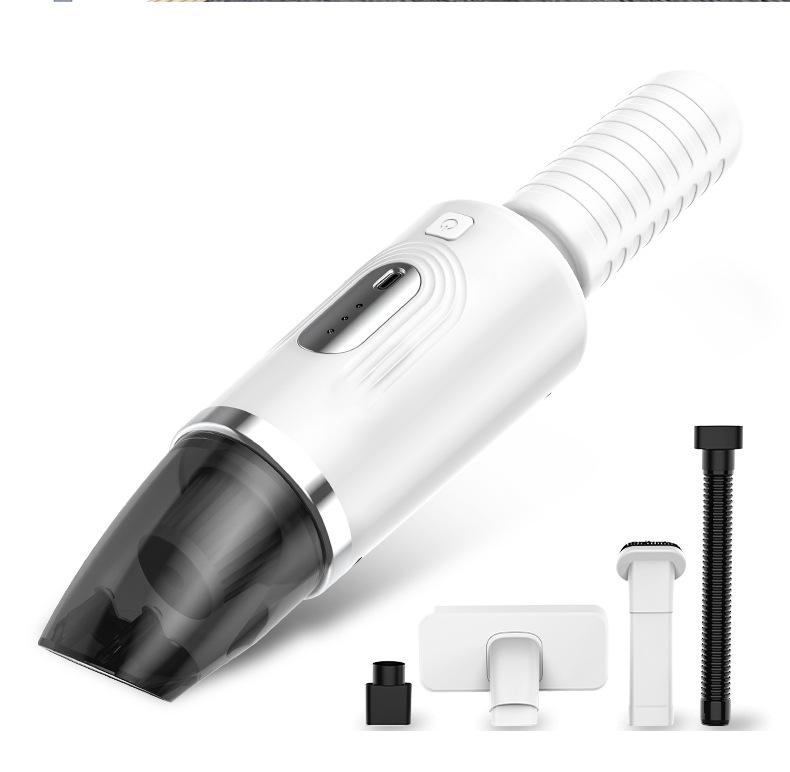 Wireless Car Vacuum & Charger: High Suction Handheld for Car & Home Dust Removal