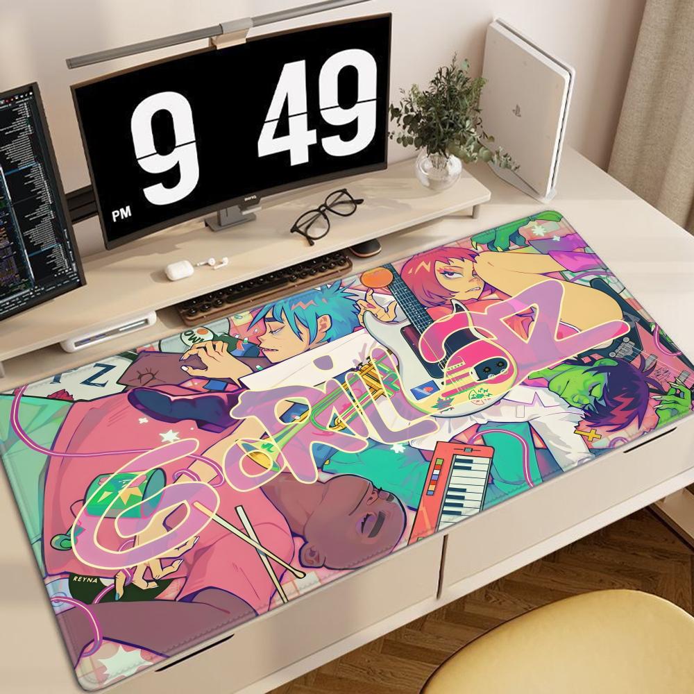 Rock Gorillaz Demon Days Mouse Pad Gaming Accessories Protector Office Laptop Gamer Cabinet Non Slip