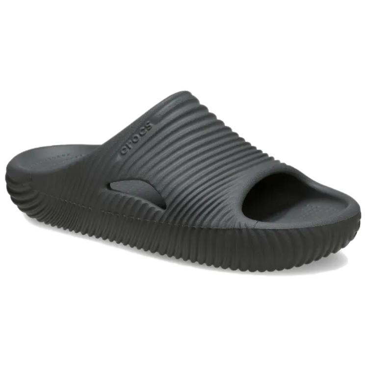 Crocs Mellow Tide Simple Comfortable Slide Sandals Unisex Footwear Dark-Gray 210333-0DA