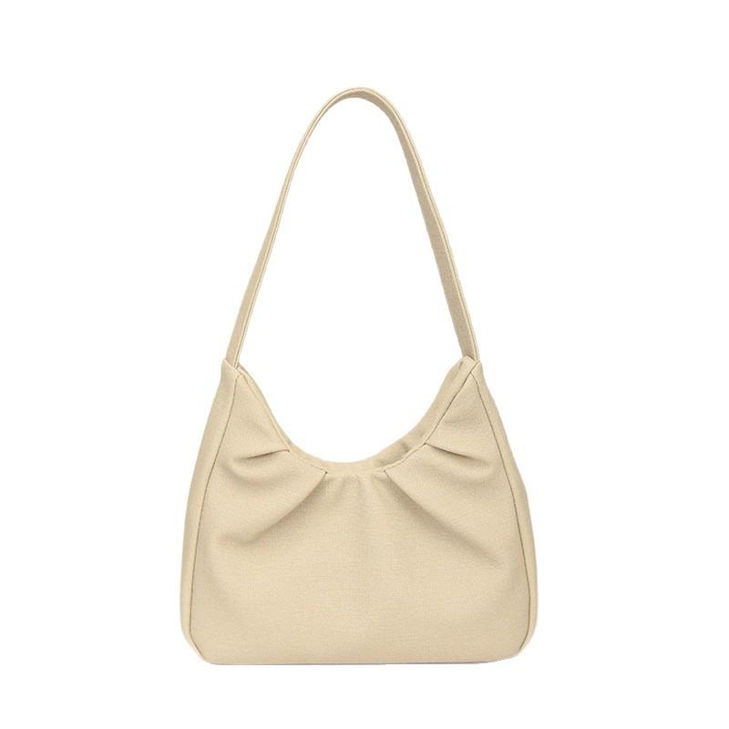 Autumn niche texture underarm bag women's 2025 new canvas bag simple and versatile handbag one dropship