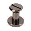 200 Sets Chicago Screws  9.5x8mm   Uniform Coating Brass Lther Screw Rivets Round Hd Copper Rivets Fasteners