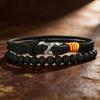 Stylish 2Pcs Men Bracelet Set 5 Colors Available Grade A 3mm String Skin Friendly Without Fading Sports Sweat Absorbent Braslet