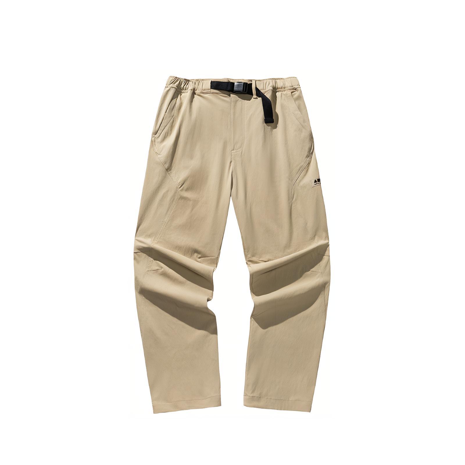 

Anta Lifestyle Series Solid Color Mid Waist Breathable Versatile Straight Leg Casual Pants Men Bottoms Terracotta-Brown 152518506S-1 L