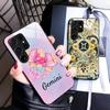 Zodiac Sign Gemini Mobile Phone Case for Samsung Galaxy S26 S25 S24 S23 S22 S21 S20 Note20 Plus FE Ultra Glass Colorful Cover