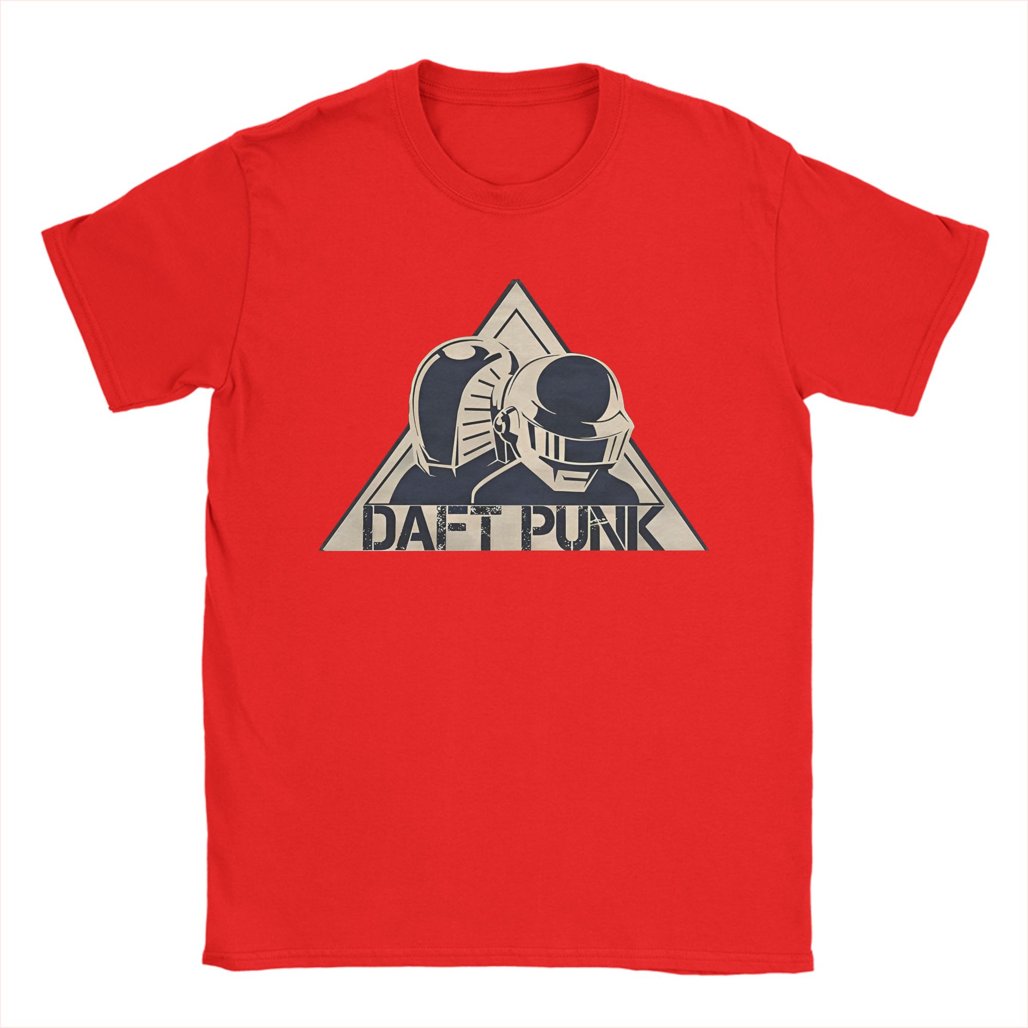 

Mens Daft Punk Electronic Band T Shirts Cotton Tops Novelty Short Sleeve O Neck Tee Shirt Gift TShirts S