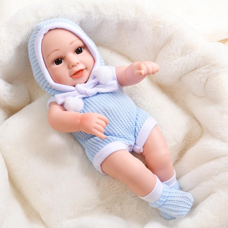 30cm Silicone Reborn Baby Doll - Soft Sleep Companion & Child Role-Playing Toy