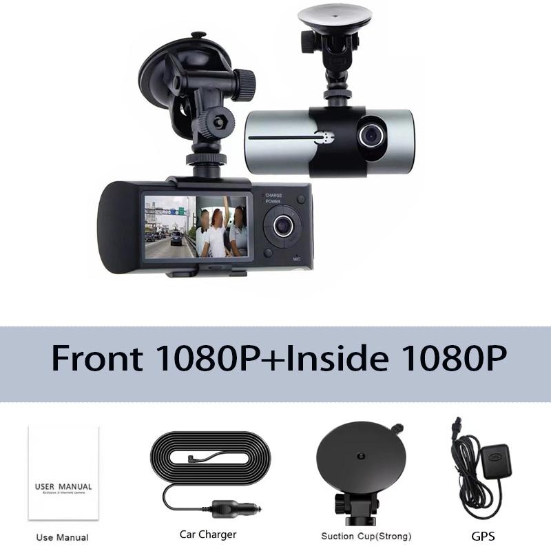 

2,7-дюймовый IPS GPS видеорегистратор автомобильная камера супер ночное видение двойной объектив HD1080P передняя внутренняя циклическая запись автомобильные аксессуары none