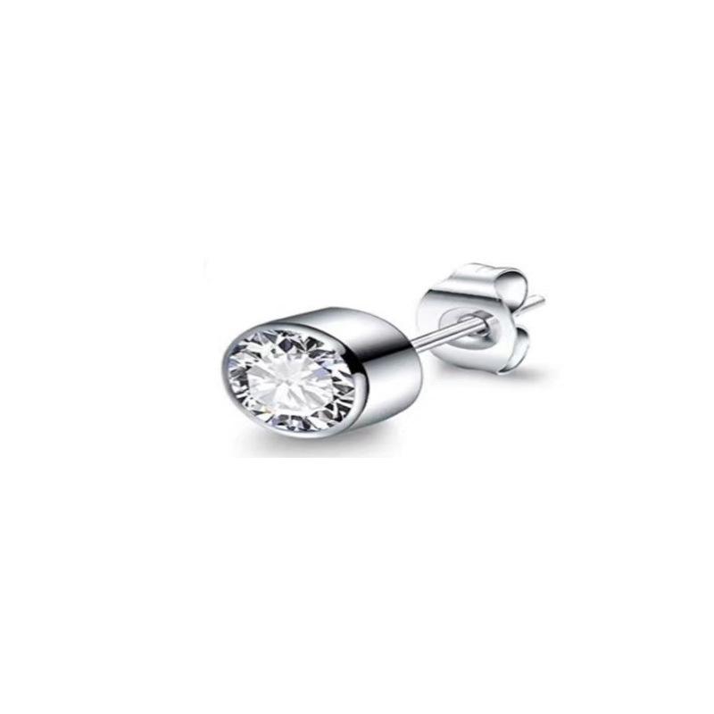 Women s Rose Gold-Plated Stainless Steel Stud Earrings - European & American Simple Niche Design Jewelry