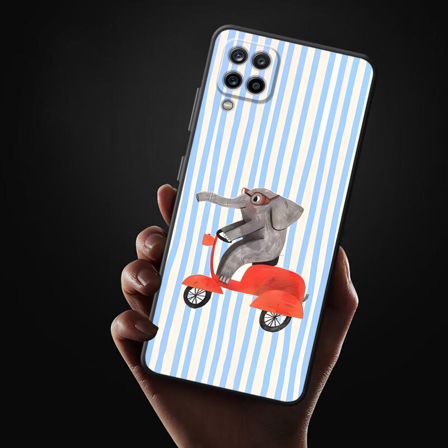 Case for Samsung Galaxy A12 A50 A16 A40 A70 A05 A13 A20 A17 A15 A06 A04 Funda Phone Cover Creative Cartoon Animals