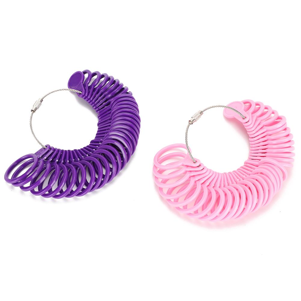 4 Stück Ringgrößenmesser Messwerkzeug Zubehör Finger messen Verstellbar Abnehmbar