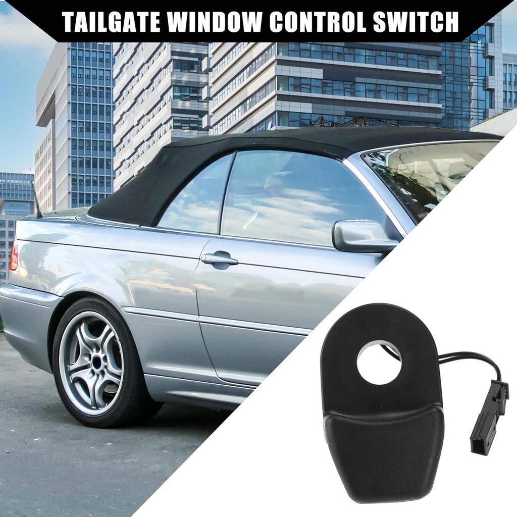 No.61319200673 Tailgate Window Control Switch for BMW 323i 325i 325xi / Rear Door Glass Lifter Micro Switch Button/Durable Plastic / 1 Pcs