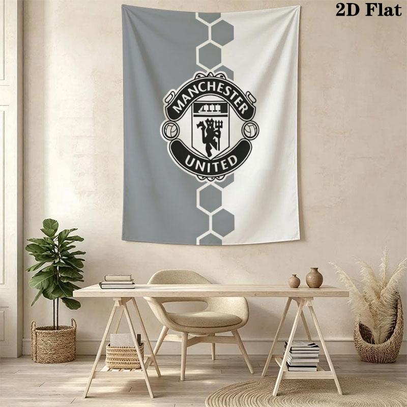 Fearless MUFC CrewWall Hanging Printed Fabric Blanket Decorative Tapestries for Bedroom Living Room Home Decor