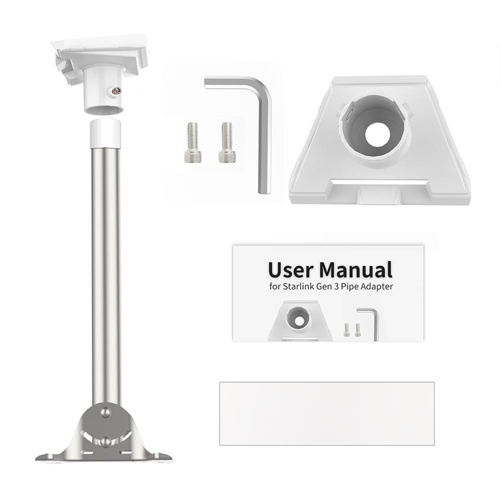 Für Starlink Gen 3 Rohradapter Mastmontage Rohradapter Halterung Satellitenhalterung für Starlink Gen 3 V3 Standard Schüsselmontagekit