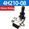 5/2 Way Pneumatic Air Hand Lever Operated Valve Manual Control 2 Position 3 5Port Push-Pull  4H210-08 4H310-10 4H410-15