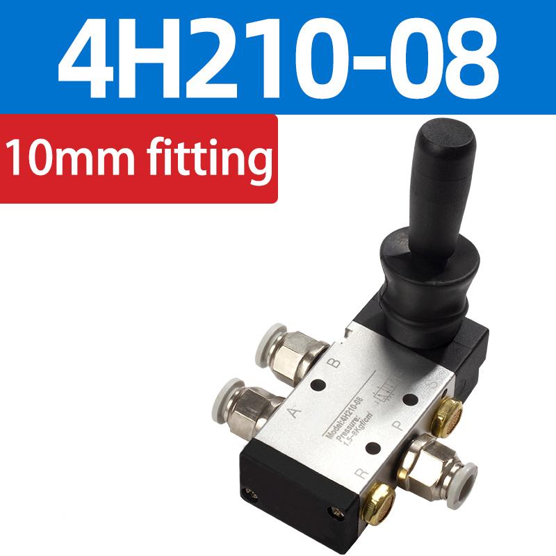 5/2 Way Pneumatic Air Hand Lever Operated Valve Manual Control 2 Position 3 5Port Push-Pull 4H210-08 4H310-10 4H410-15
